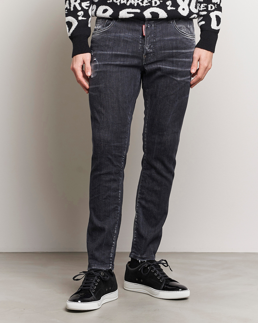 Mies | Vaatteet | Dsquared2 | Skater Jeans Washed Black