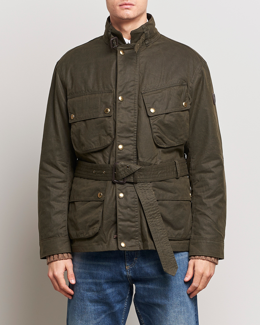 Mies |  | Polo Ralph Lauren | Waxed Field Jacket Oil Cloth Green