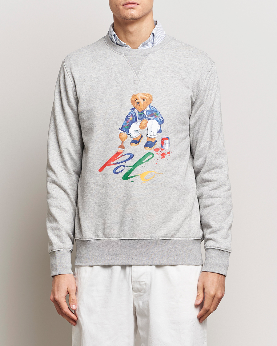 Mies | Polo Ralph Lauren | Polo Ralph Lauren | Printed Bear Crew Neck Sweatshirt Andover Heather