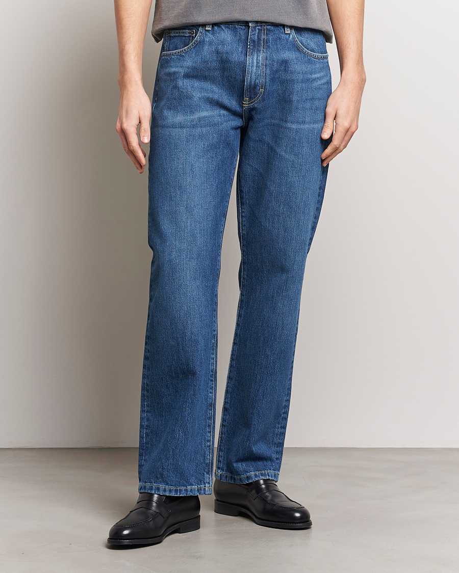 Mies | Jeanerica | Jeanerica | SM010 Straight Jeans Tom Mid Blue Wash