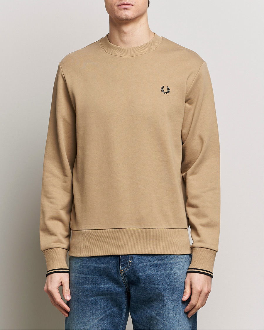 Mies | Fred Perry | Fred Perry | Crew Neck Sweatshirt Warm Grey