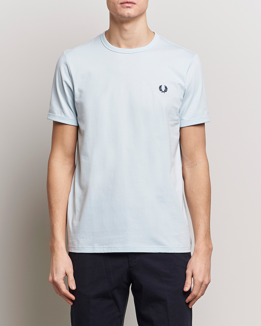 Mies |  | Fred Perry | Ringer T-Shirt Light Ice