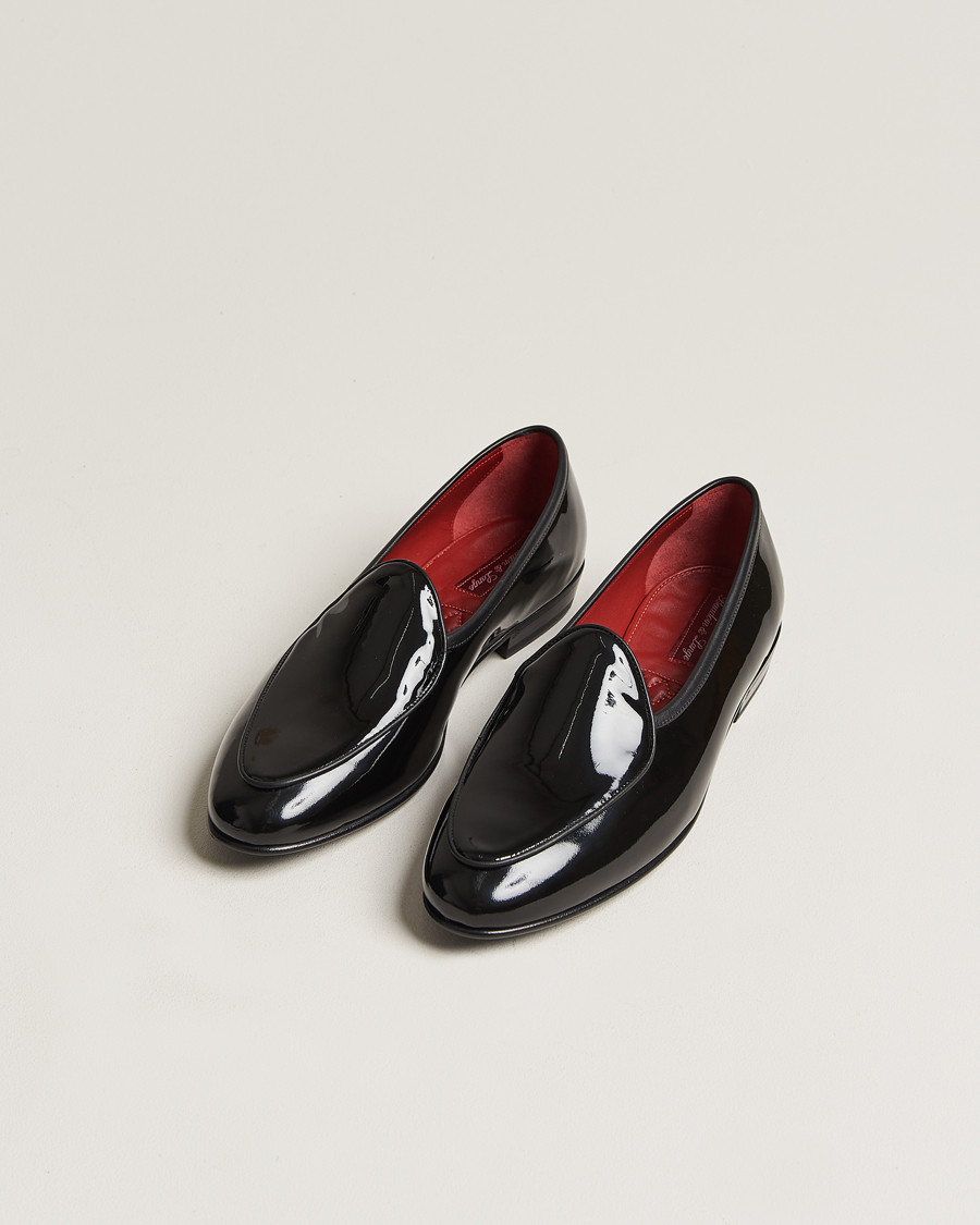 Mies |  | Baudoin & Lange | Sagan Patent Loafers Black Calf