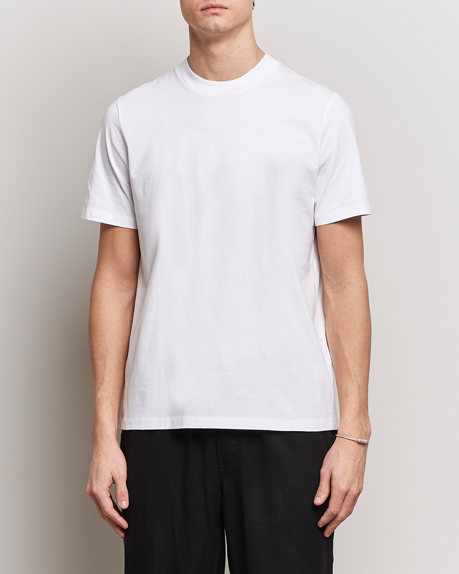Mies | Luxury Brands | Jil Sander | Round Collar Simple T-Shirt White