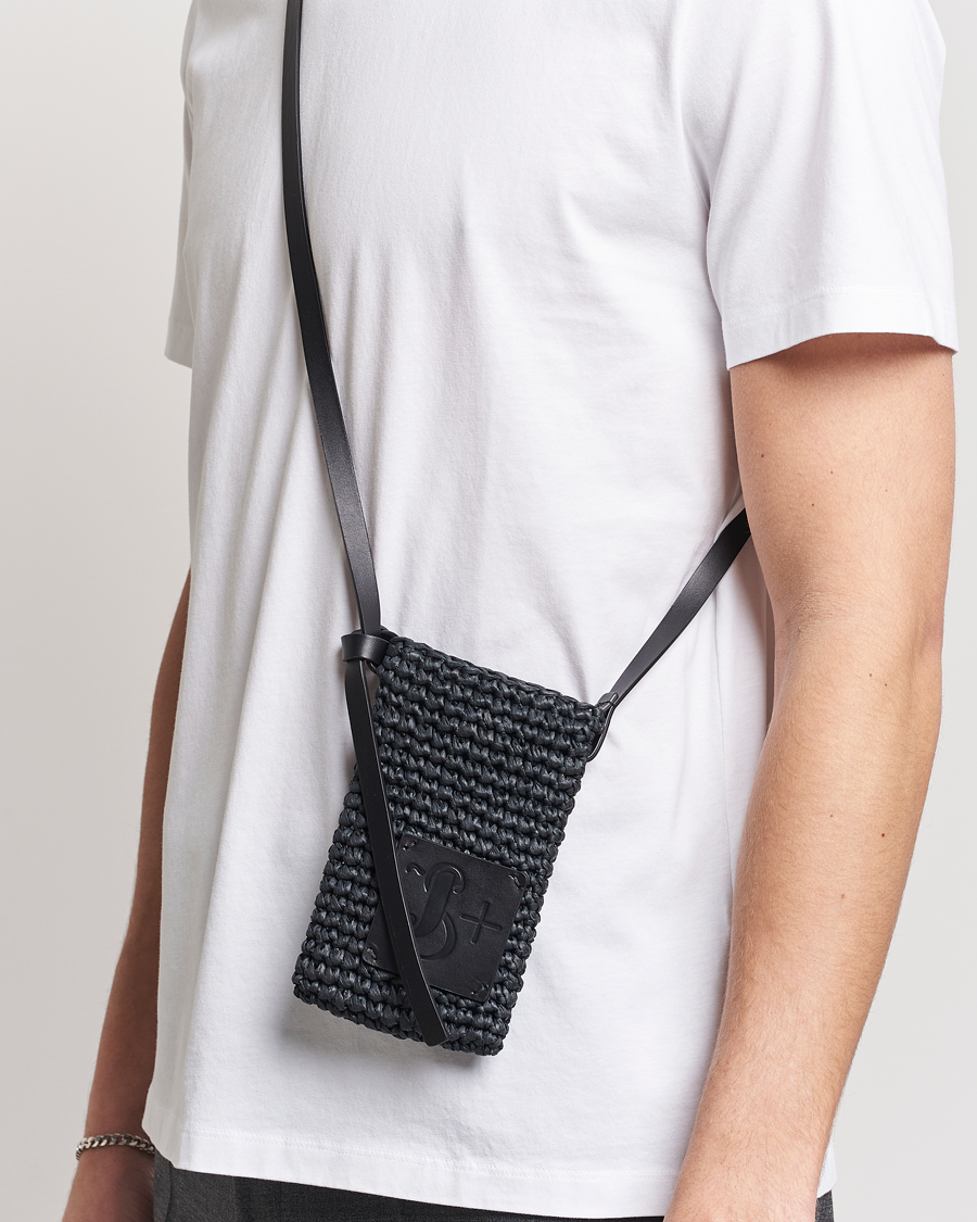 Mies |  | Jil Sander | Crochet Phone Pocket Black