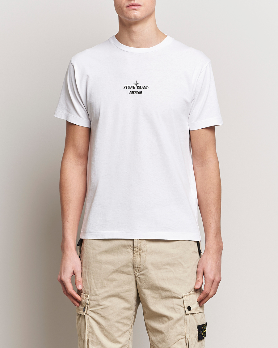 Mies | Stone Island | Stone Island | Archivio Print T-Shirt White
