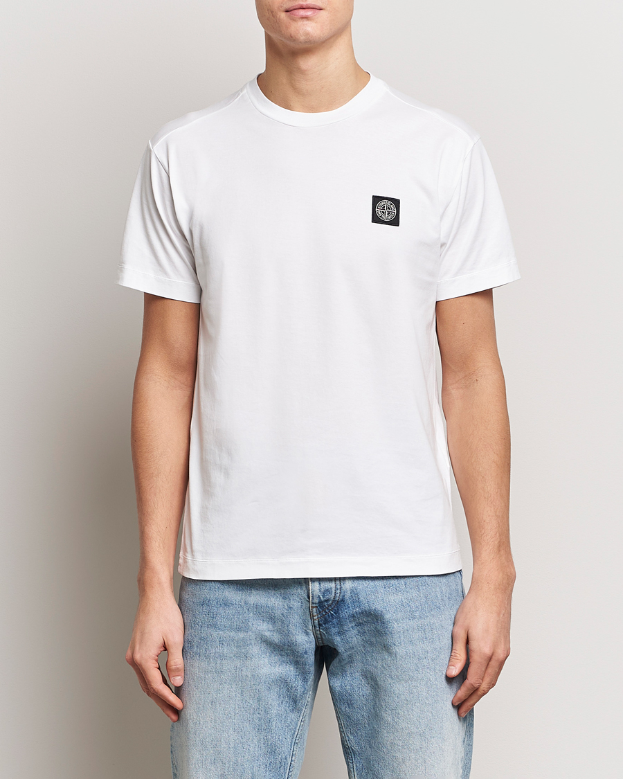 Mies | Stone Island | Stone Island | Garment Dyed Cotton Jersey T-Shirt White