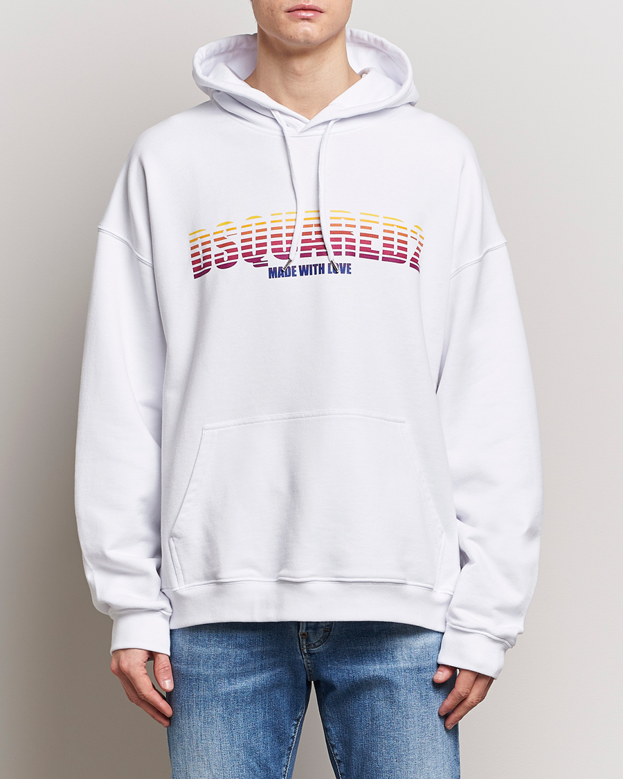 Mies |  | Dsquared2 | Loose Fit Hoodie White