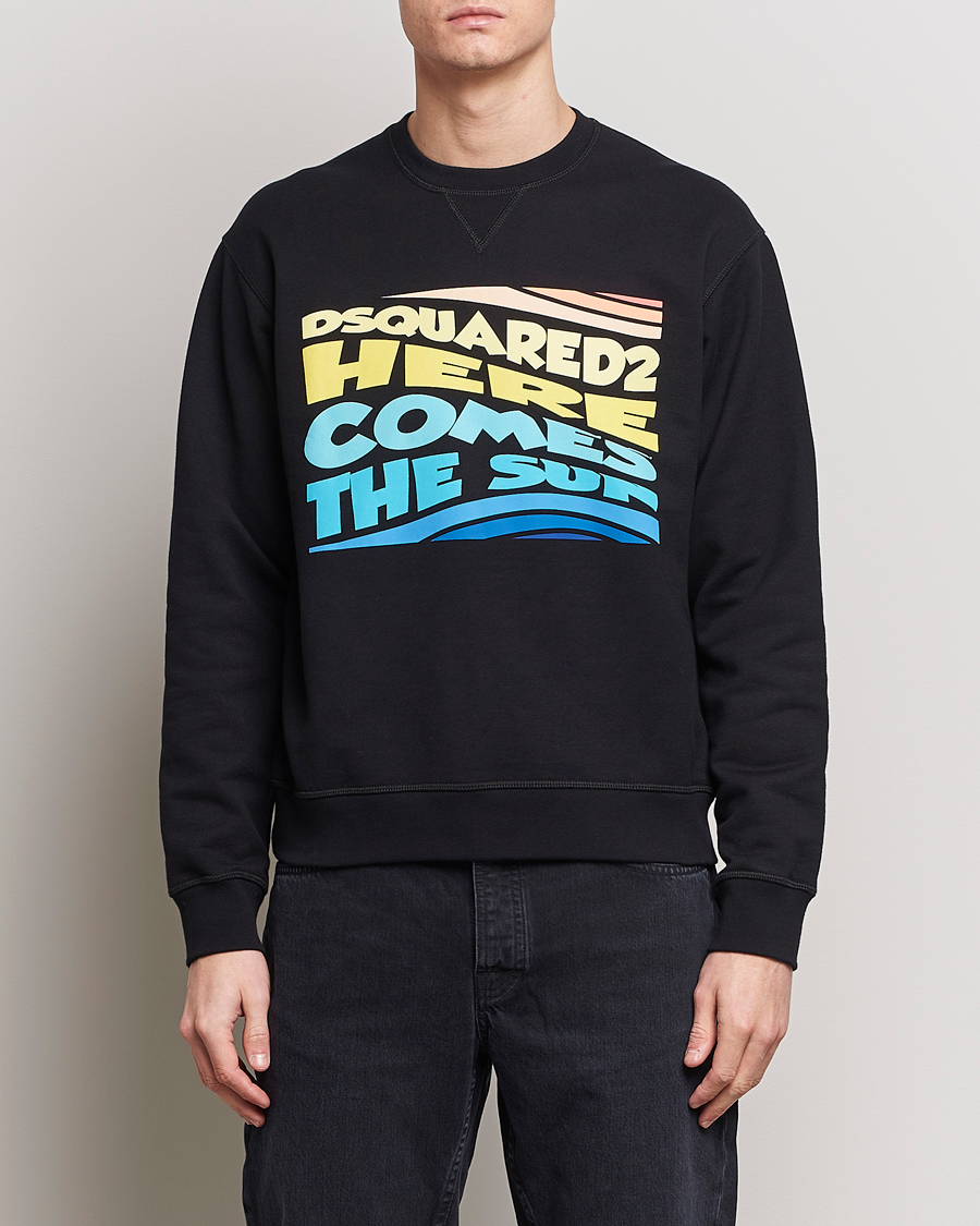 Mies |  | Dsquared2 | Cool Fit Crew Neck Sweatshirt Black