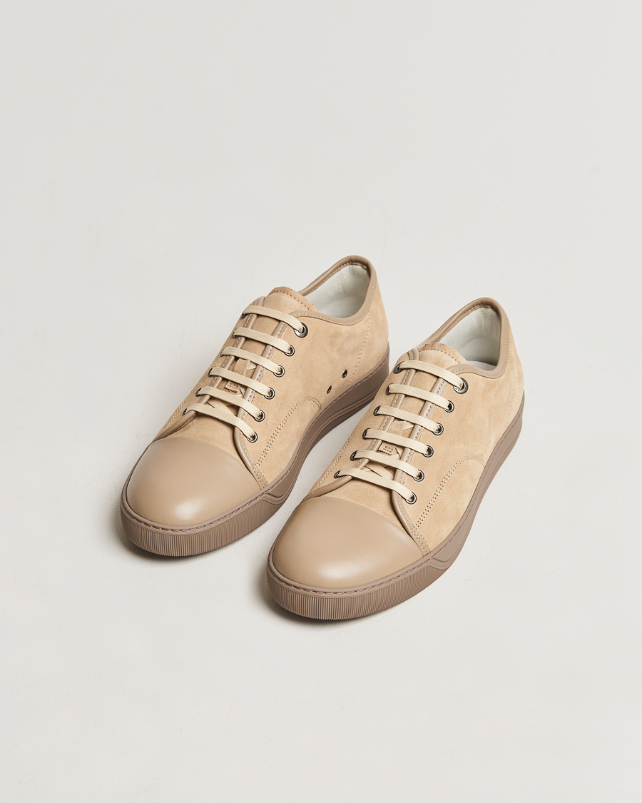 Mies |  | Lanvin | Nappa Cap Toe Sneaker Light Brown