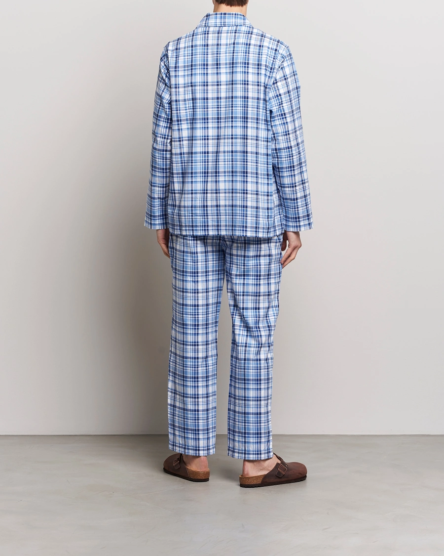 Mies | Yöpuvut | Polo Ralph Lauren | Cotton Checked Pyjama Set Blue Plaid