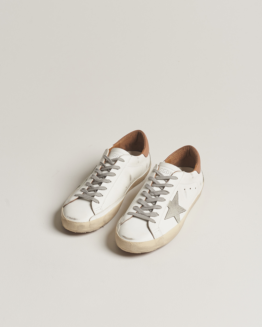 Mies |  | Golden Goose | Deluxe Brand Super-Star Sneaker White/Caramel