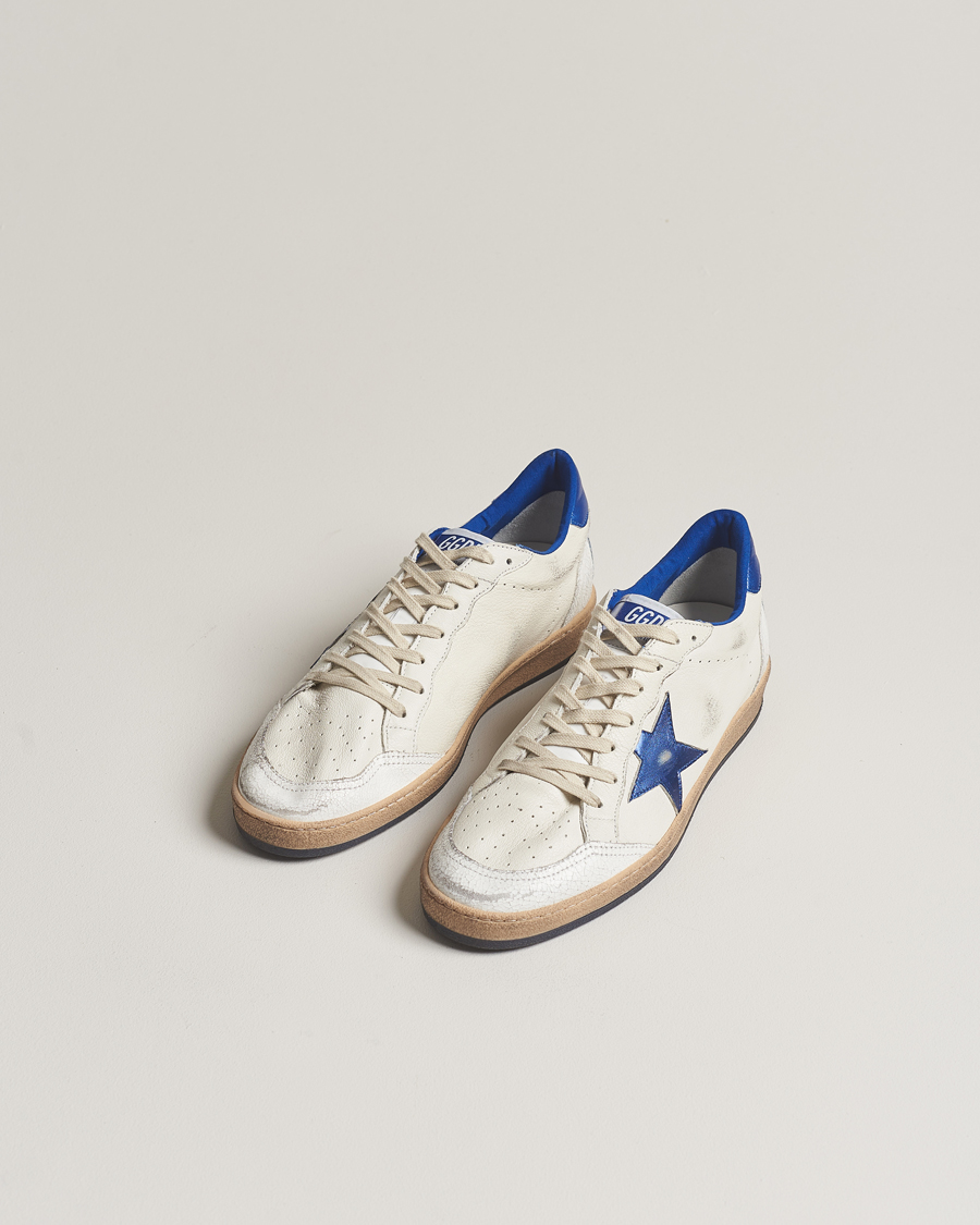 Mies | Kengät | Golden Goose | Deluxe Brand Ball Star Sneakers White/Blue