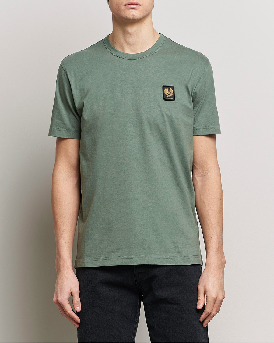 Mies | Belstaff | Belstaff | Cotton Logo T-Shirt Mineral Green