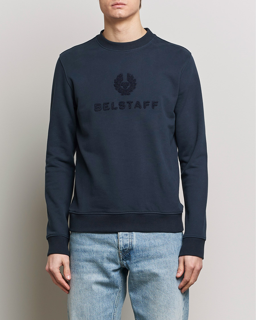 Mies | Belstaff | Belstaff | Varsity Logo Sweatshirt Dark Ink