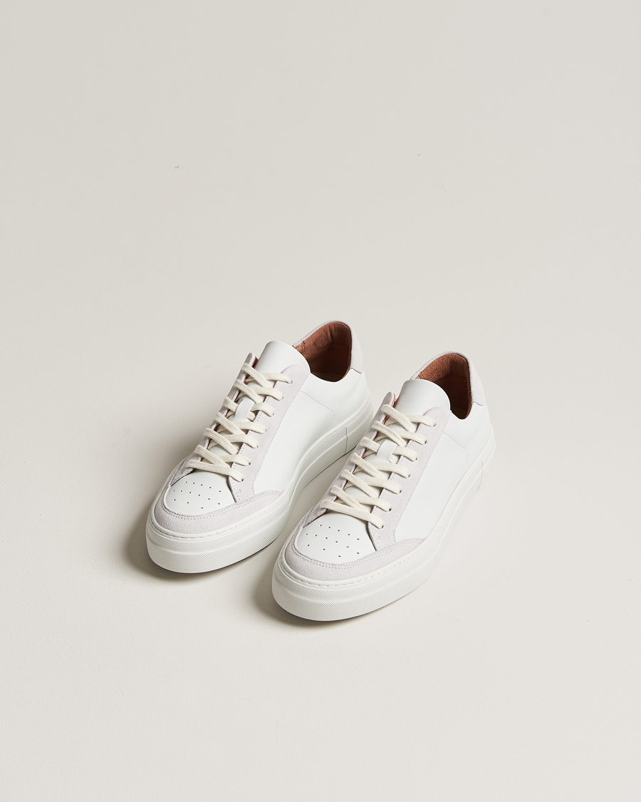 Mies | Kengät | J.Lindeberg | Art Signature Leather Sneaker White