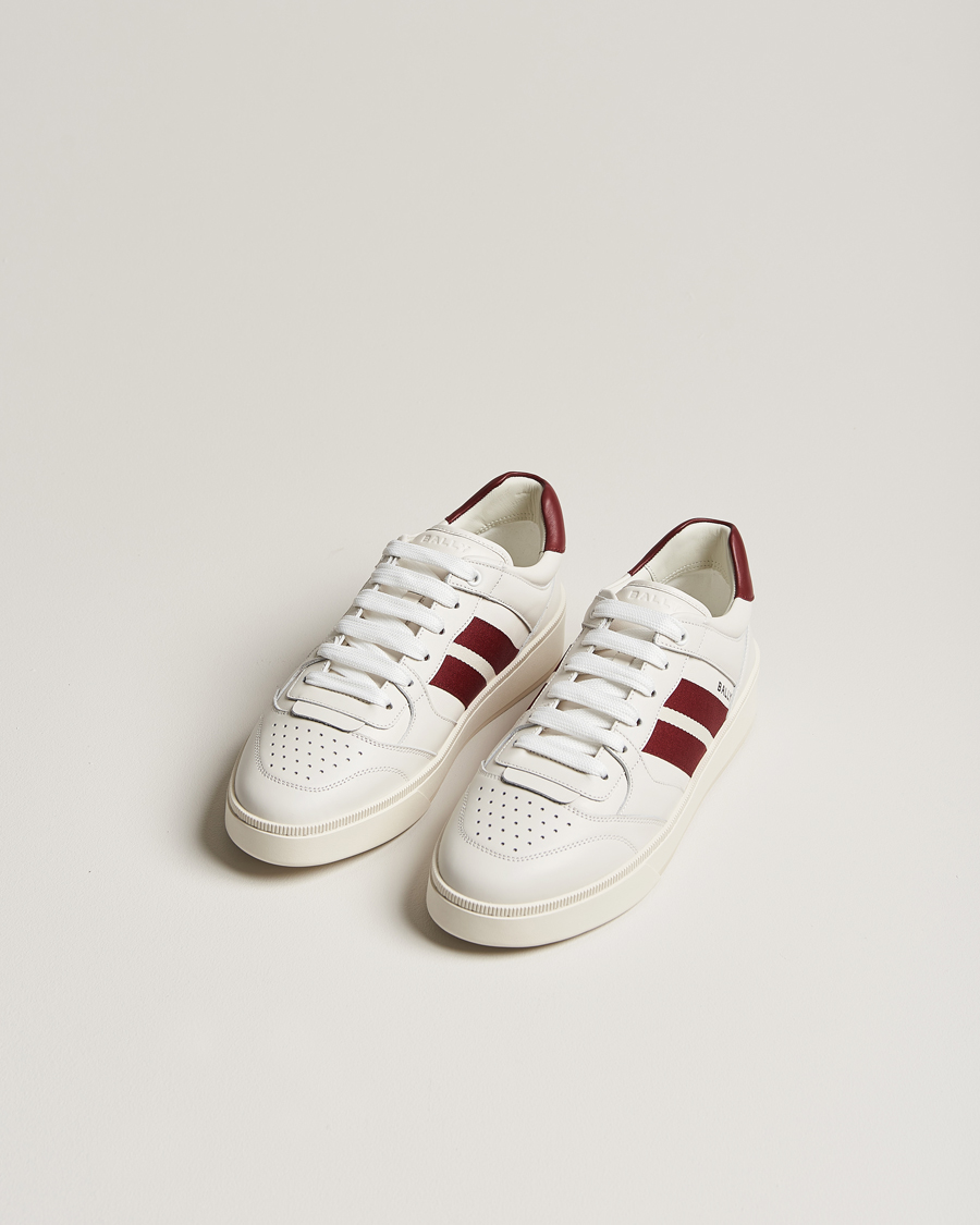 Mies | Luxury Brands | Bally | Rebby Leather Sneaker White/Ballyred