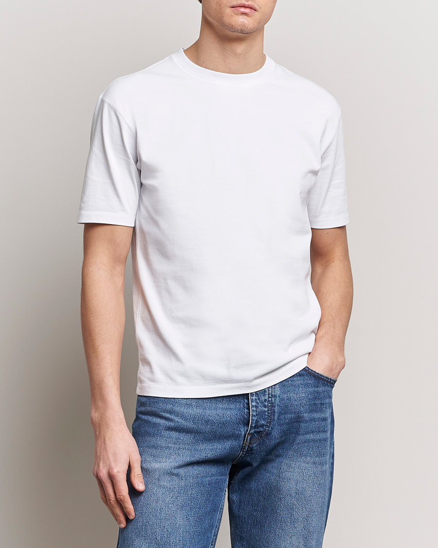 Mies | Vaatteet | Drake\'s | Bird Graphic Print Hiking T-Shirt White