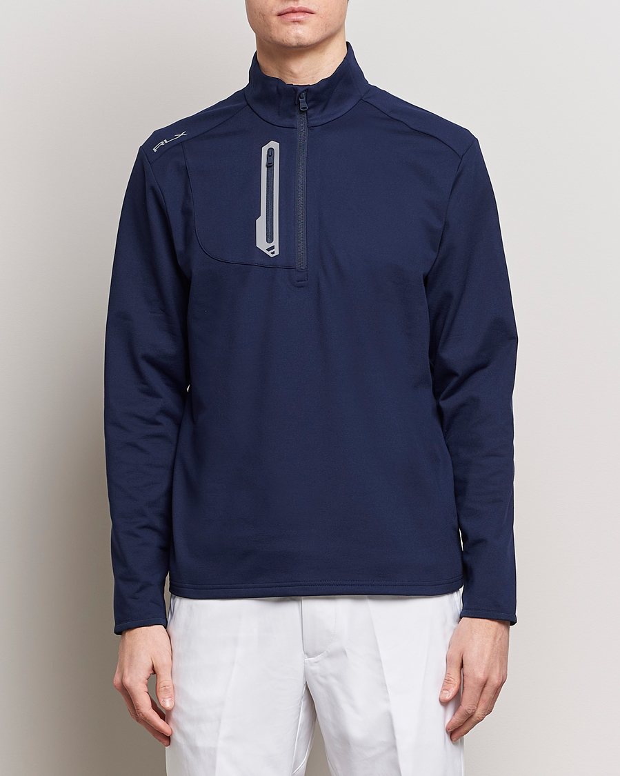 Mies |  | RLX Ralph Lauren | Luxury Jersey Half Zip Refined Navy