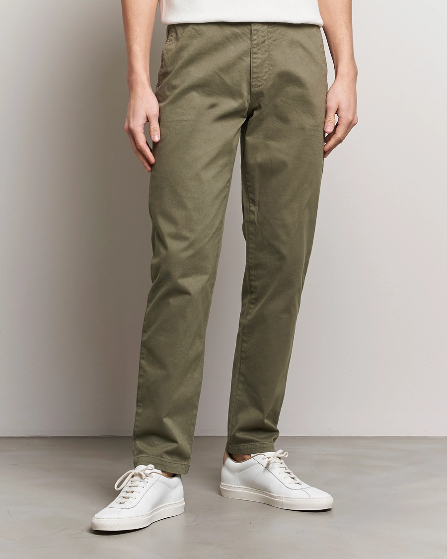 Mies | Vaatteet | Tiger of Sweden | Caidon Cotton Chinos Dusty Green