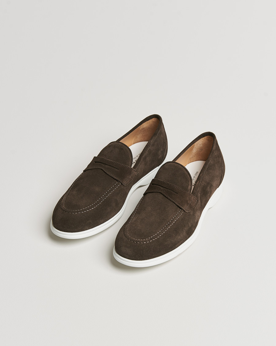Mies |  | Kiton | Summer Loafers Dark Brown Suede