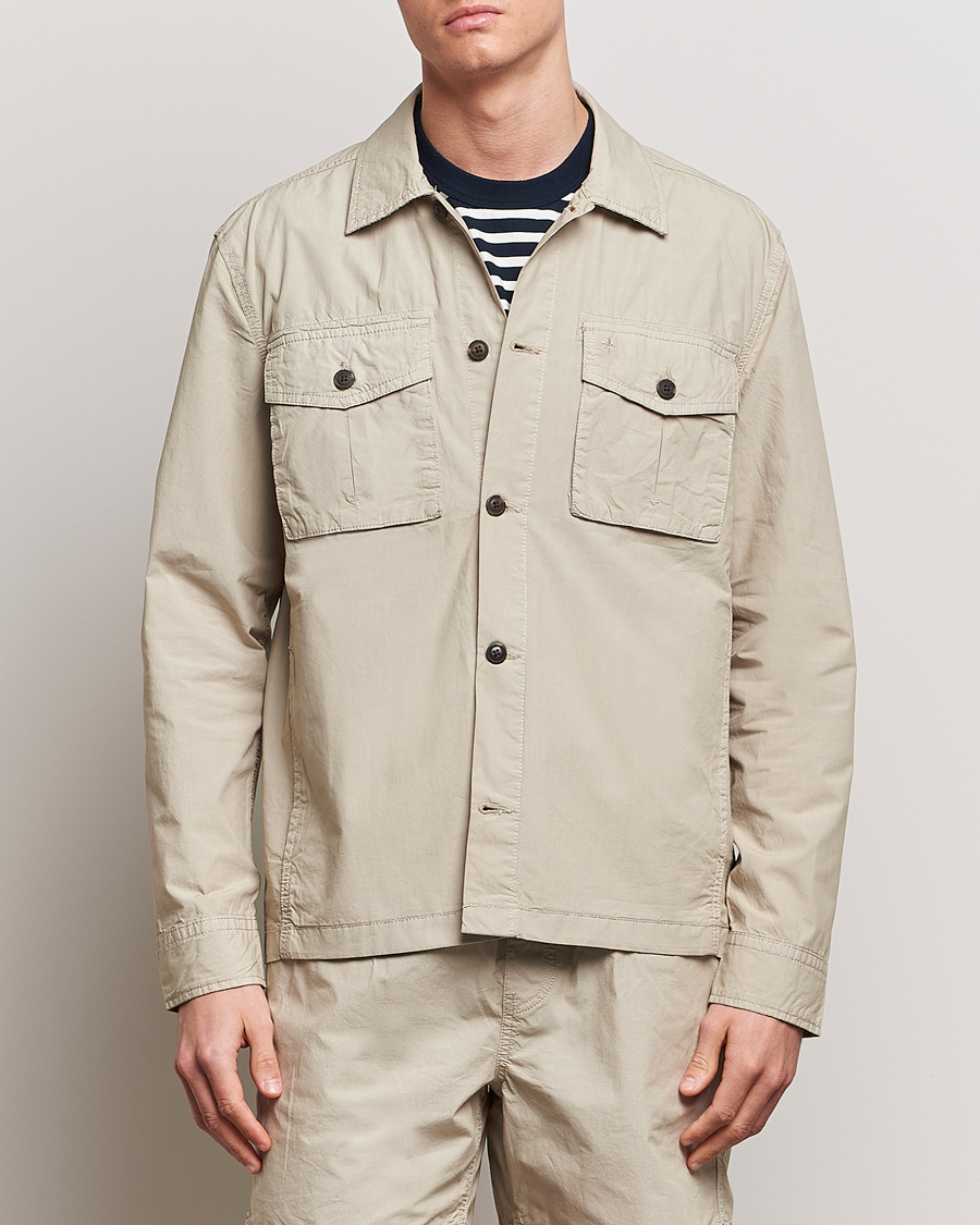 Mies | Morris | Morris | Harrison Cotton Shirt Jacket Khaki