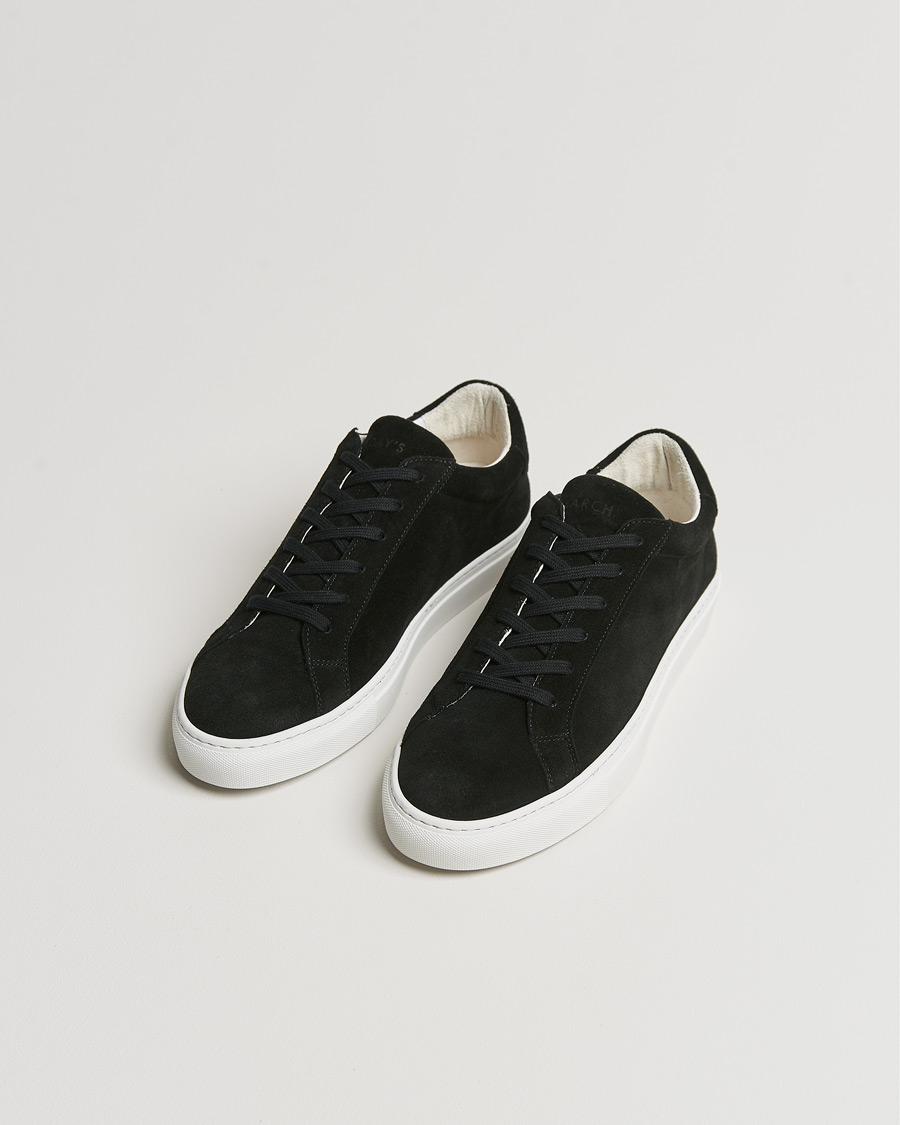 Mies | Tennarit | A Day's March | Suede Marching Sneaker Black