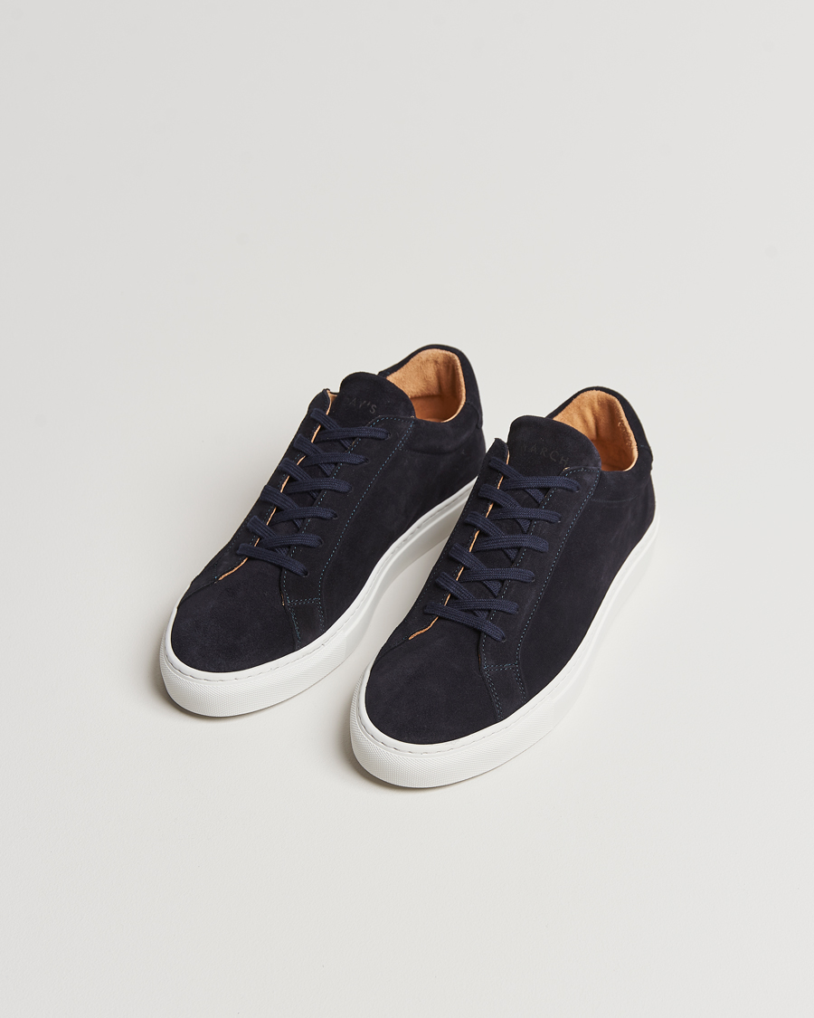 Mies | Matalavartiset tennarit | A Day\'s March | Suede Marching Sneaker Navy