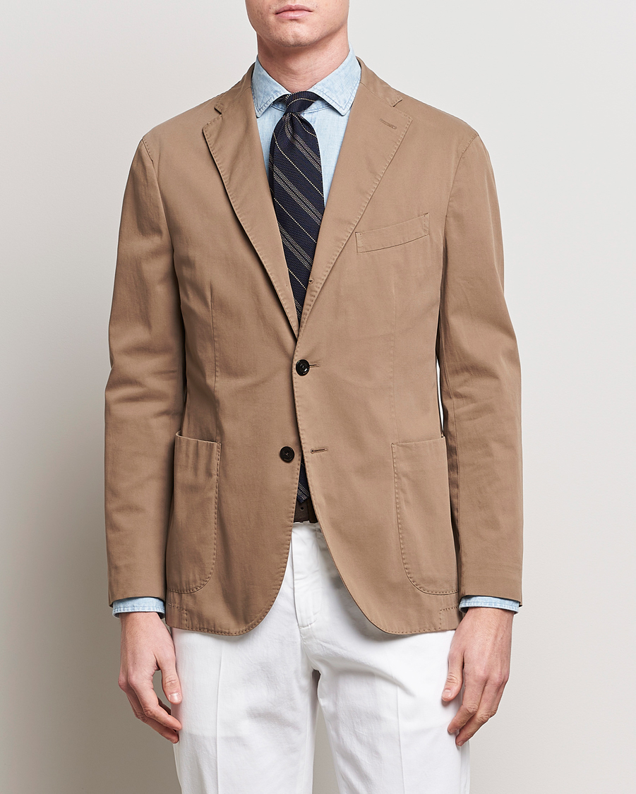 Mies | Vaatteet | Boglioli | K Jacket Cotton Stretch Blazer Beige