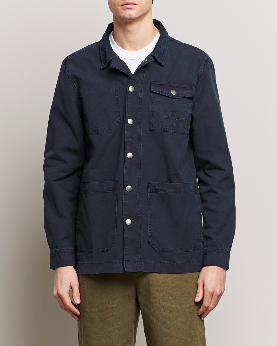 Mies | Overshirts | Barbour Lifestyle | Grindle Cotton Overshirt Navy