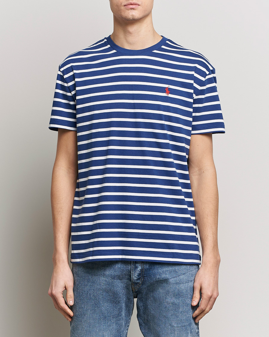 Mies | Only Polo | Polo Ralph Lauren | Crew Neck Striped T-Shirt Beach Royal/White