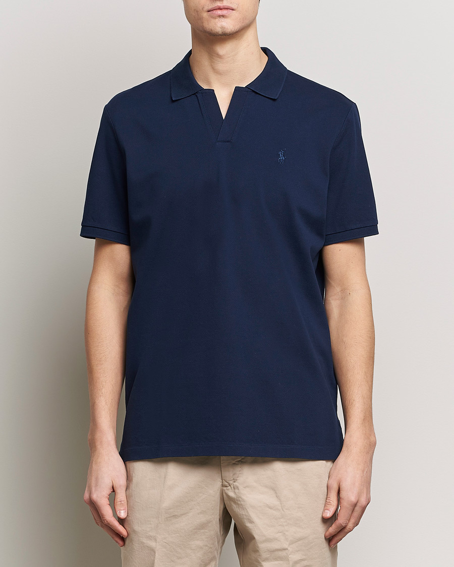 Mies | Only Polo | Polo Ralph Lauren | Classic Fit Open Collar Stretch Polo Refined Navy