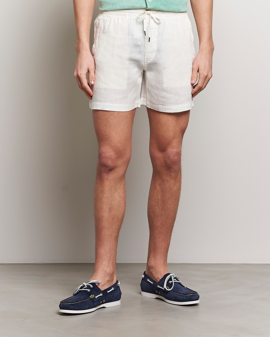 Mies | Shortsit | Polo Ralph Lauren | Prepster Linen Drawstring Shorts Deckwash White