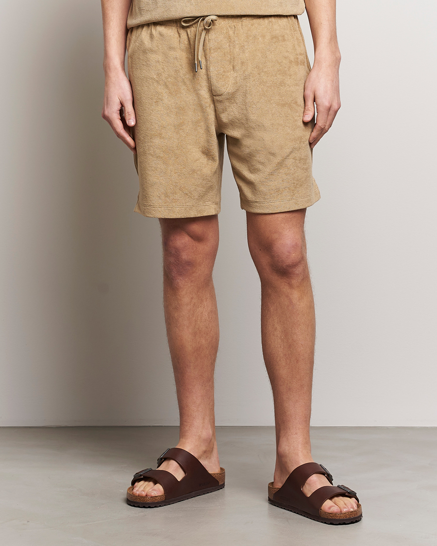 Mies | Kurenauha-shortsit | Polo Ralph Lauren | Cotton Terry Drawstring Shorts Coastal Beige