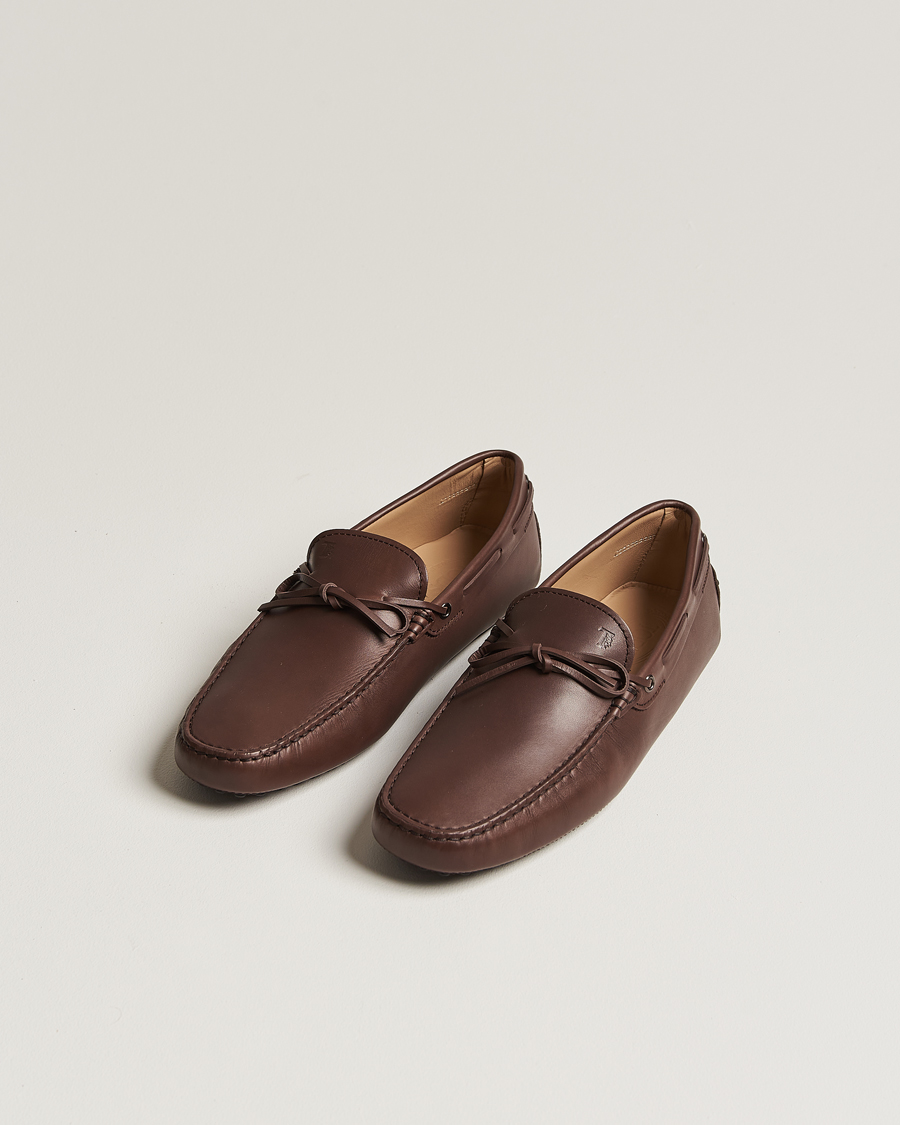 Mies |  | Tod\'s | Lacetto Gommino Carshoe Dark Brown Calf