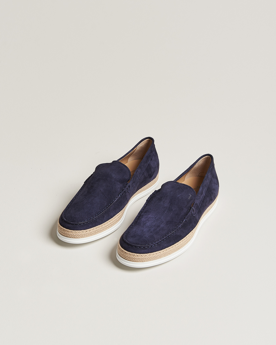 Mies | Kengät | Tod\'s | Raffia Loafer Navy Suede