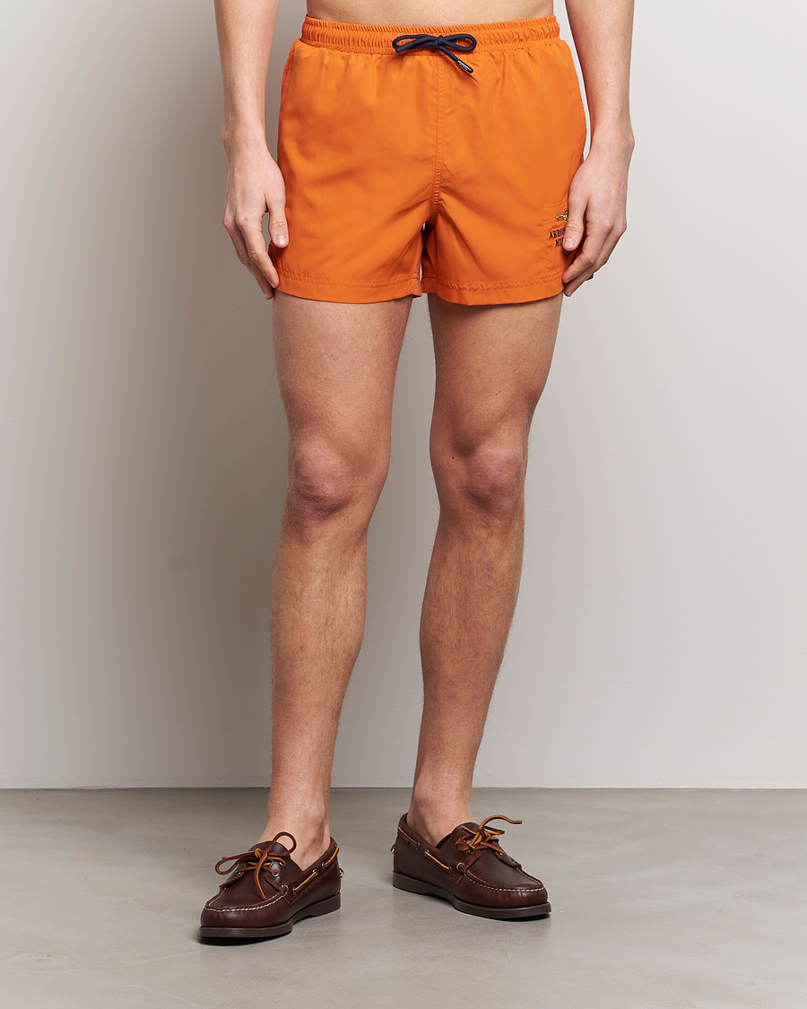Mies | Uimahousut | Aeronautica Militare | Costume Swim Shorts Carrot Orange