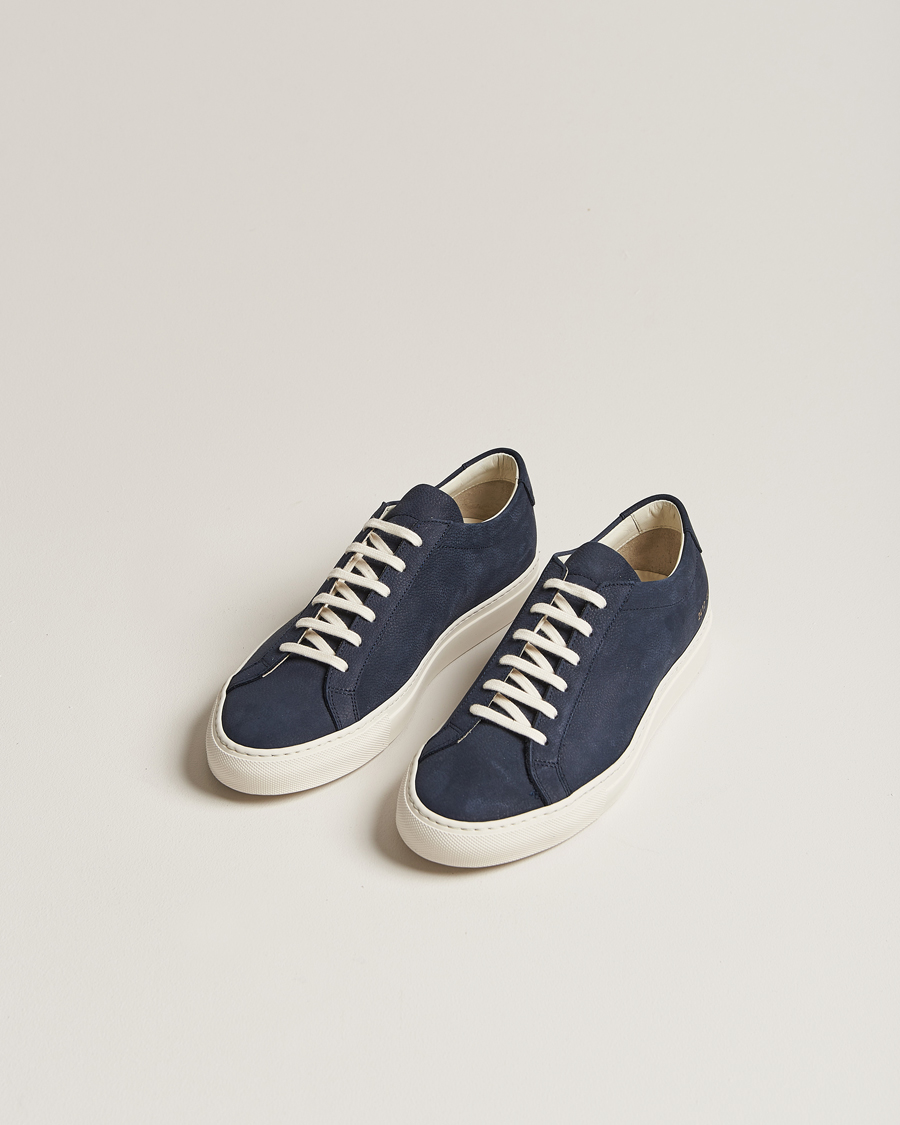 Mies | Common Projects | Common Projects | Original Achilles Pebbled Nubuck Sneaker Navy