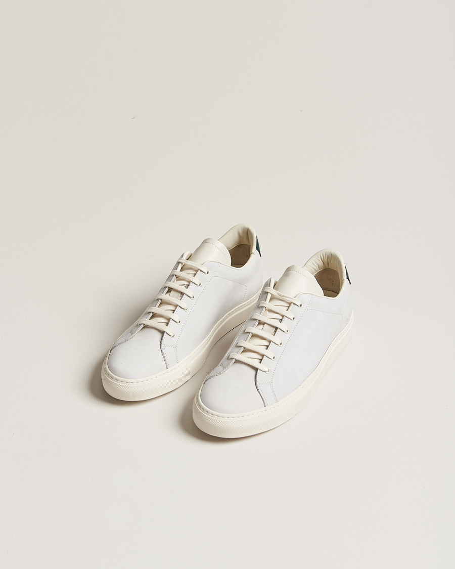 Mies | Kengät | Common Projects | Retro Pebbled Nappa Leather Sneaker White/Green