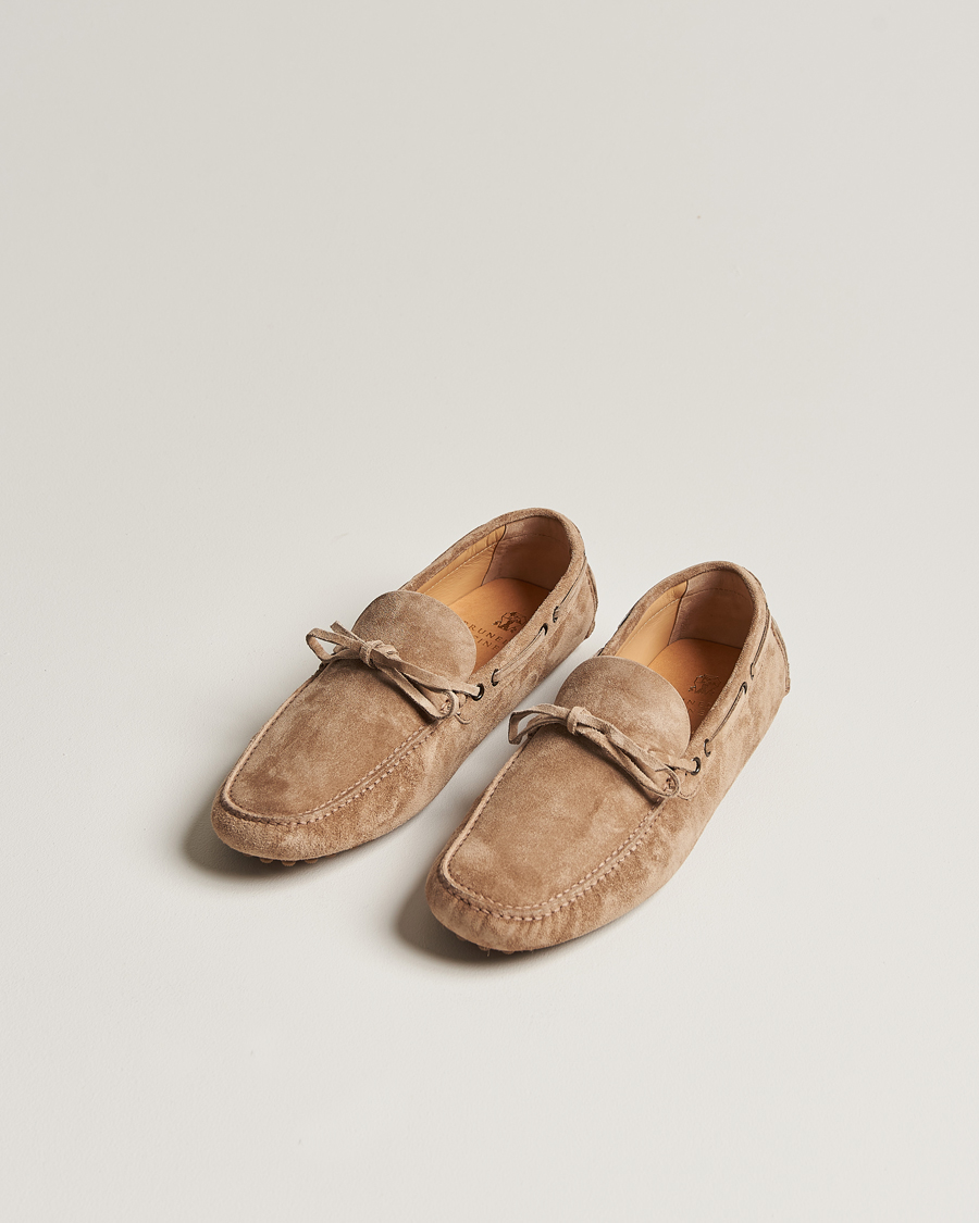 Mies |  | Brunello Cucinelli | Laced Carshoe Beige Suede