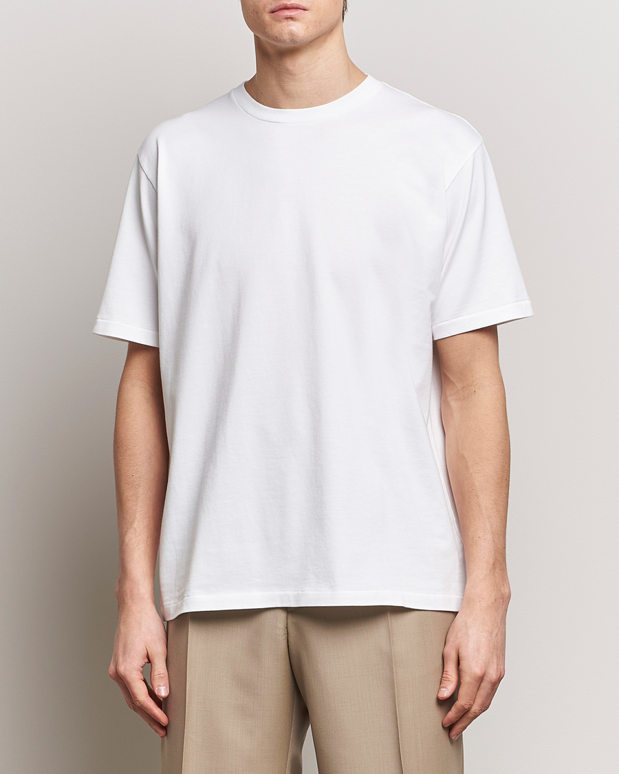 Mies | Valkoiset t-paidat | Auralee | Luster Plating T-Shirt White