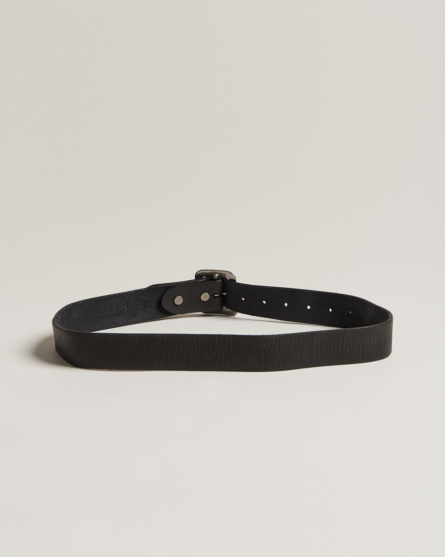 Mies | Asusteet | RRL | Tumbled Leather Belt Vintage Black