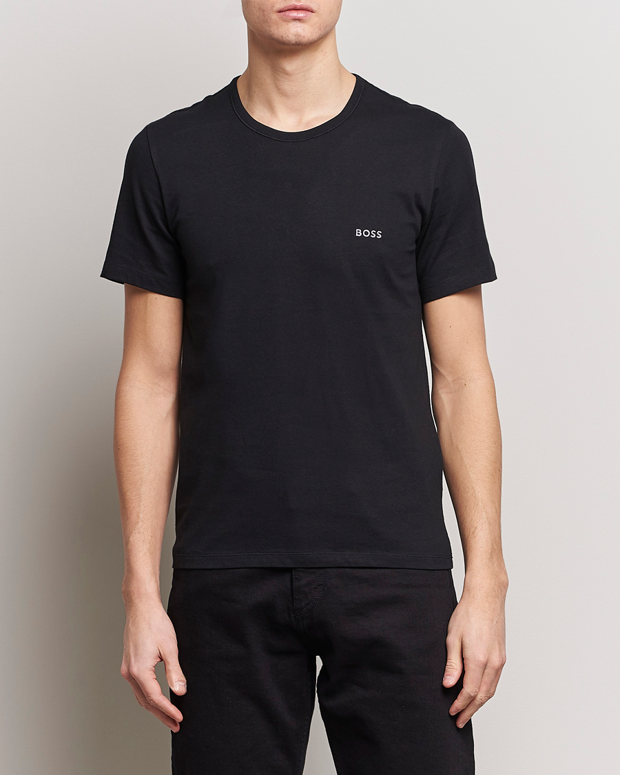 Mies | BOSS BLACK | BOSS BLACK | 3-Pack Crew Neck T-Shirt Black/White/Blue