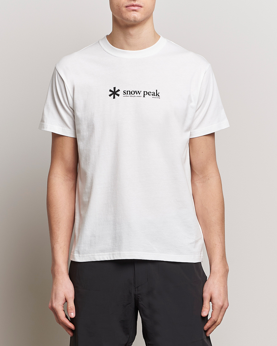 Mies | Snow Peak | Snow Peak | Soft Cotton Logo T-Shirt White