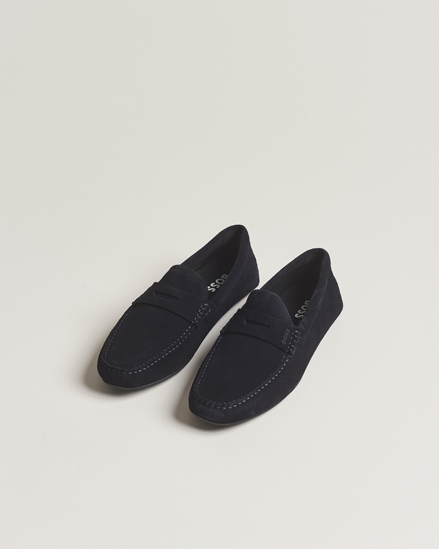 Mies |  | BOSS BLACK | Noel Car Shoe Suede Dark Blue