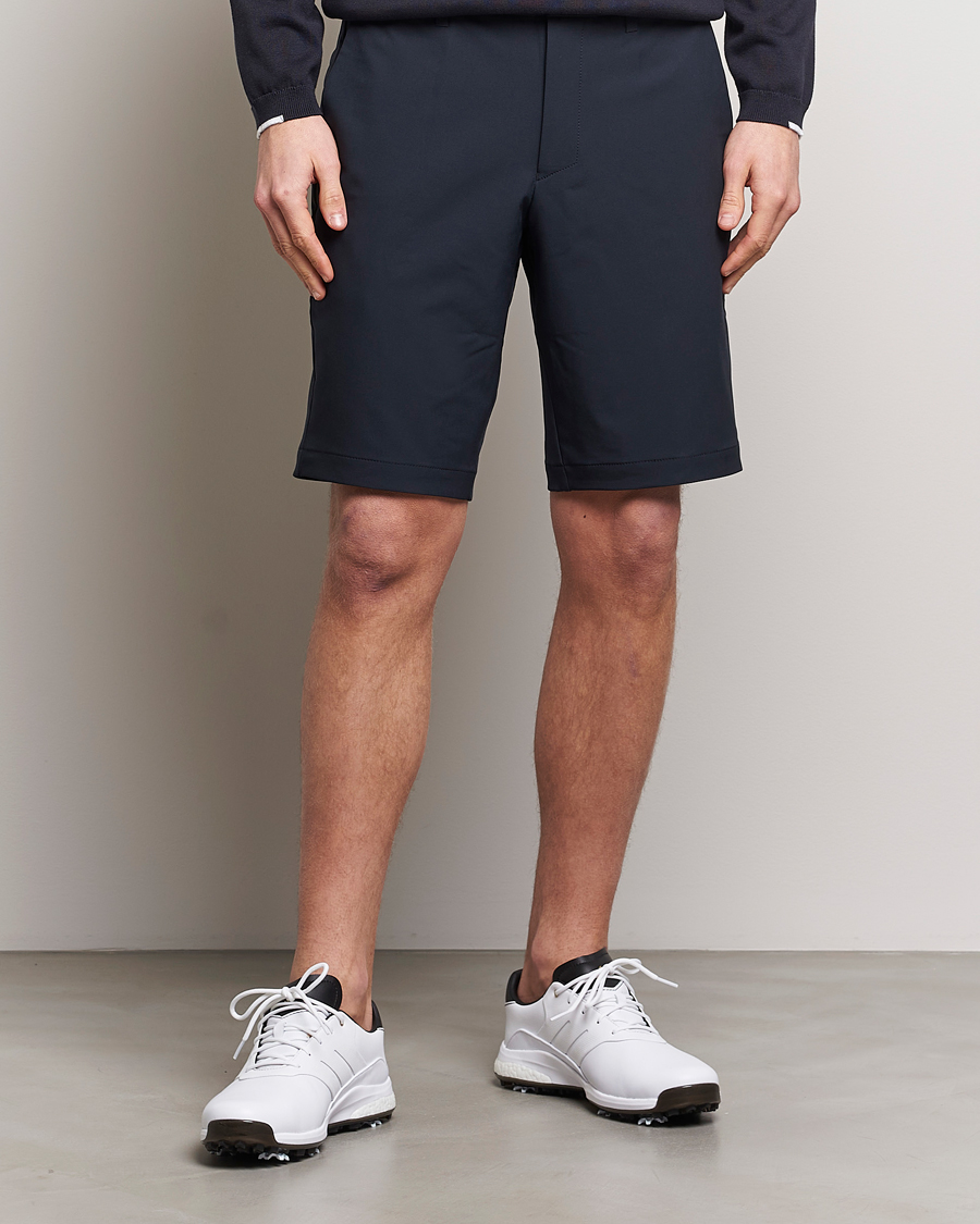 Mies | Tekniset shortsit | BOSS GREEN | Commuter Golf Shorts Dark Blue