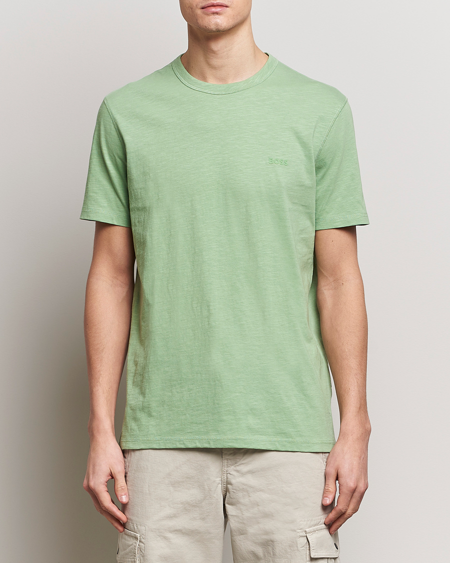 Mies | BOSS ORANGE | BOSS ORANGE | Tegood Crew Neck T-Shirt Open Green