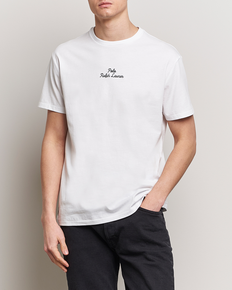 Mies | World of Ralph Lauren | Polo Ralph Lauren | Center Logo Crew Neck T-Shirt White