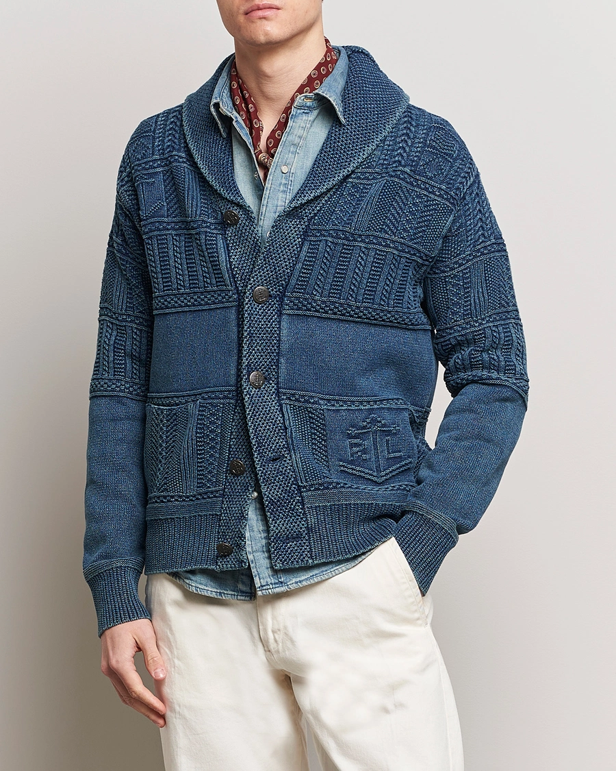 Mies |  | Polo Ralph Lauren | Knitted Shawl Collar Cardigan Dark Indigo