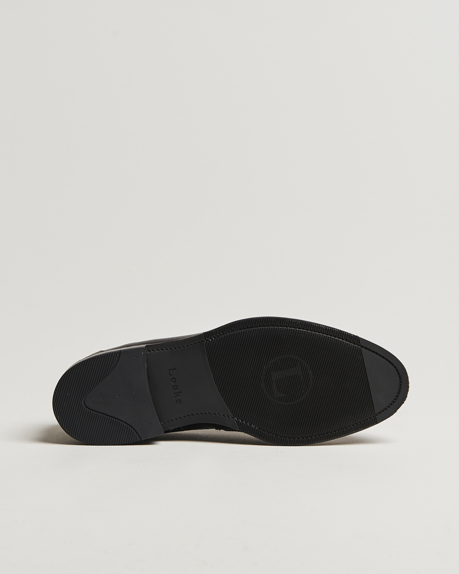Mies | Loaferit | Loake Shoemakers | Loake 1880 Imperial Grained Penny Loafer Black